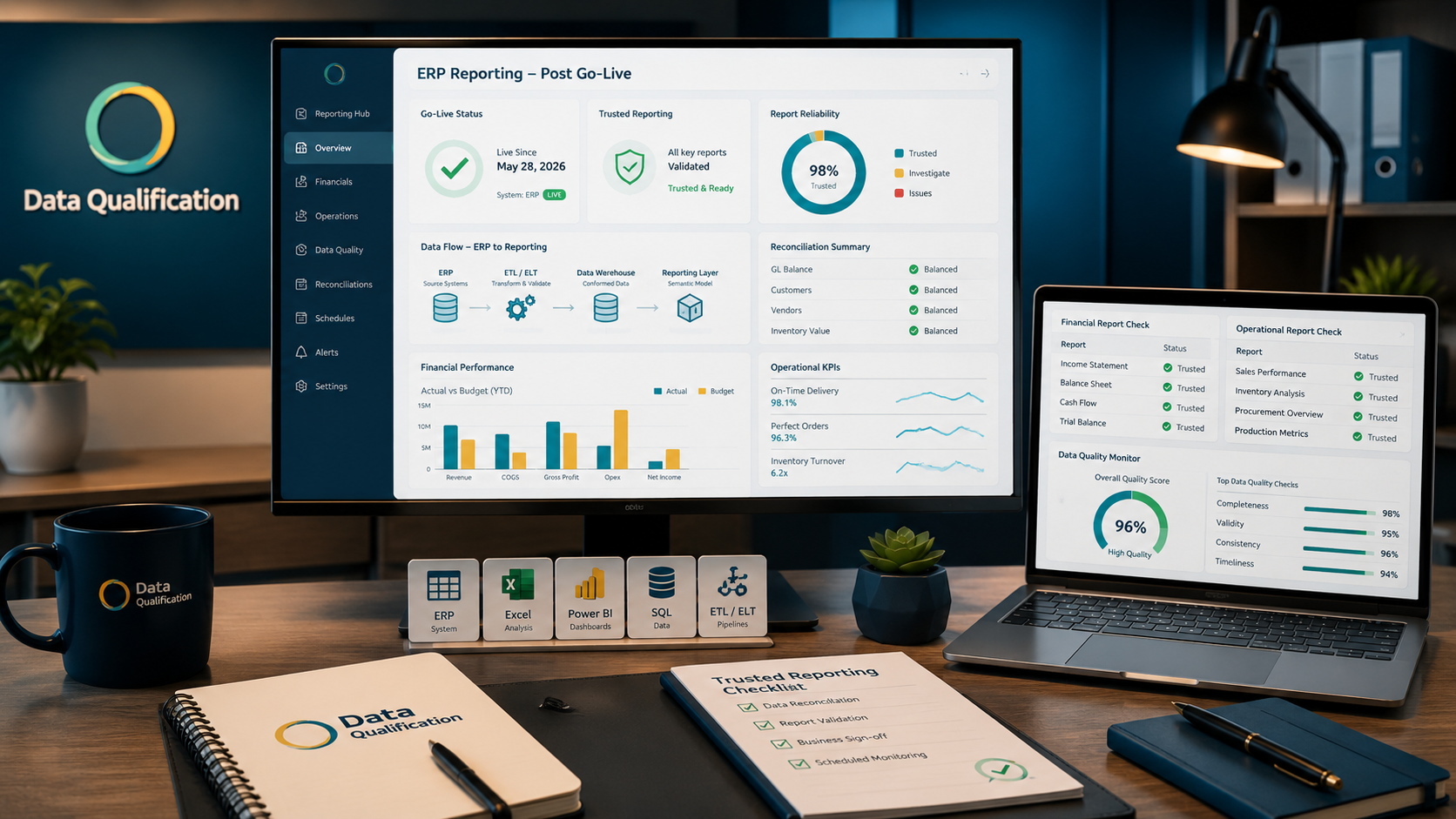 ERP reporting review after a systems implementation