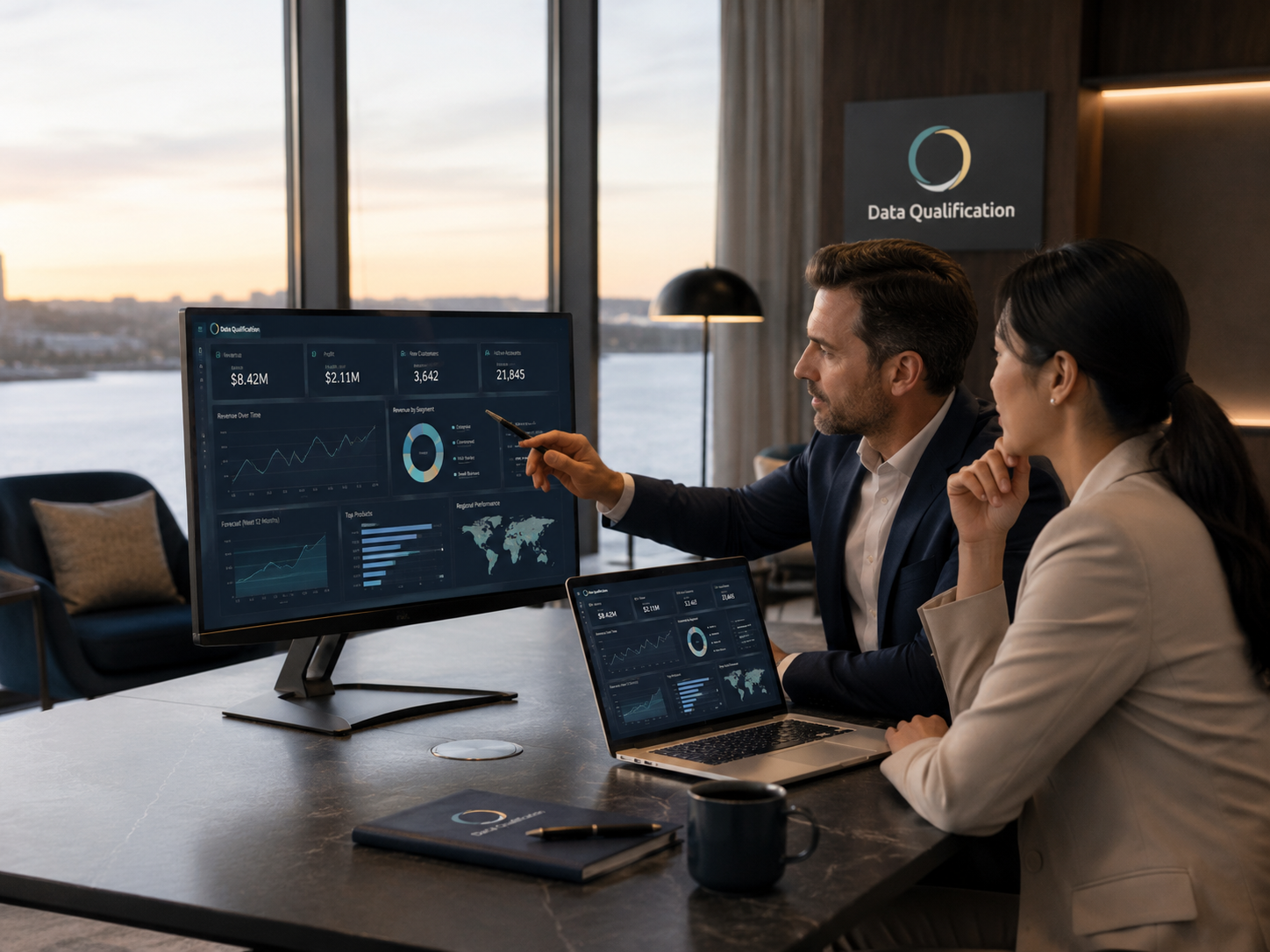 Executive analytics environment with KPI visualizations