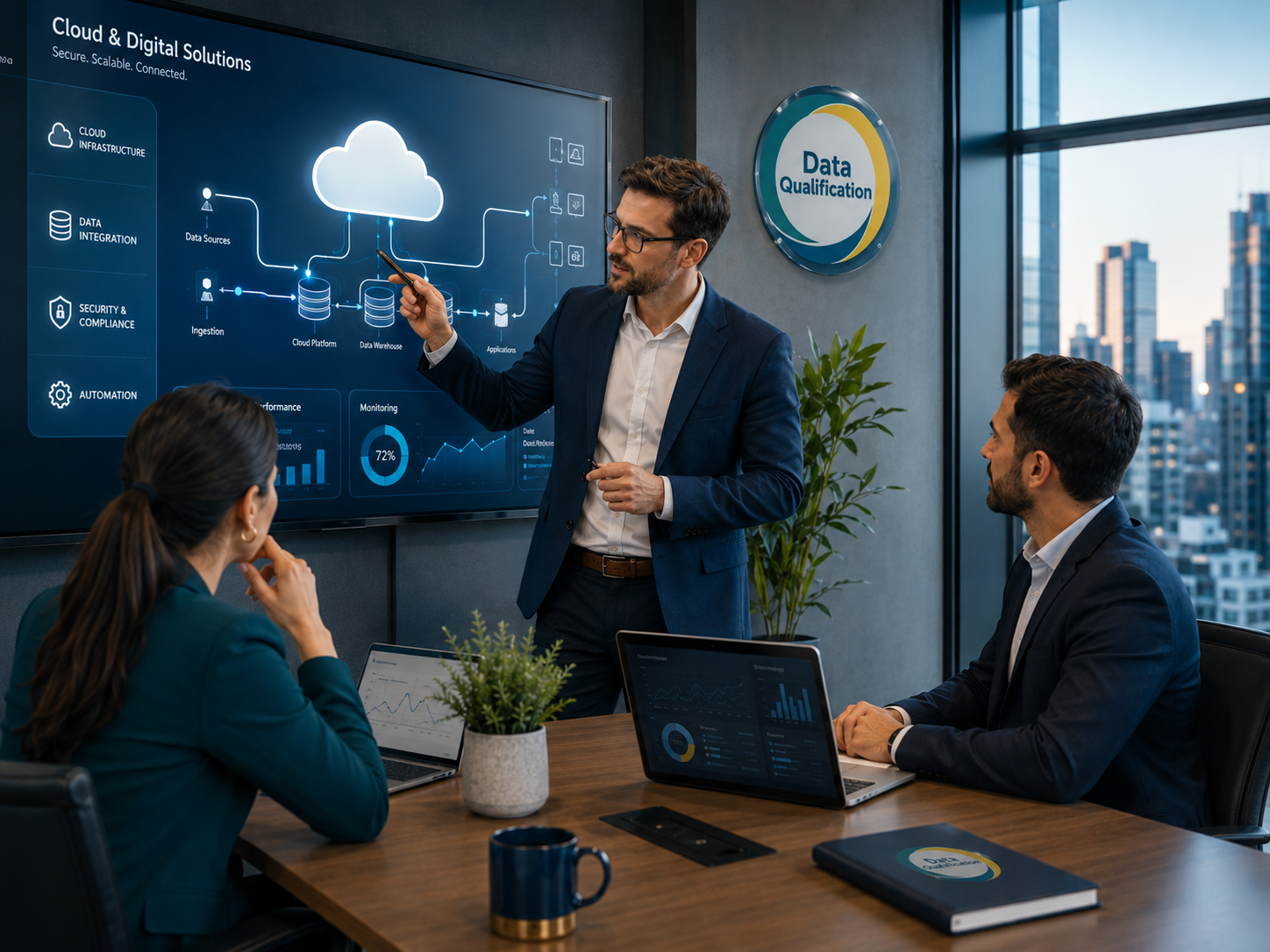 Modern cloud computing and secure data infrastructure