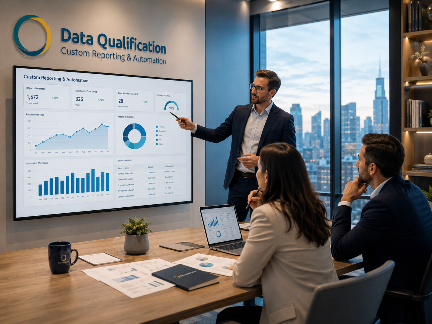 Executive management dashboard and custom reporting pack